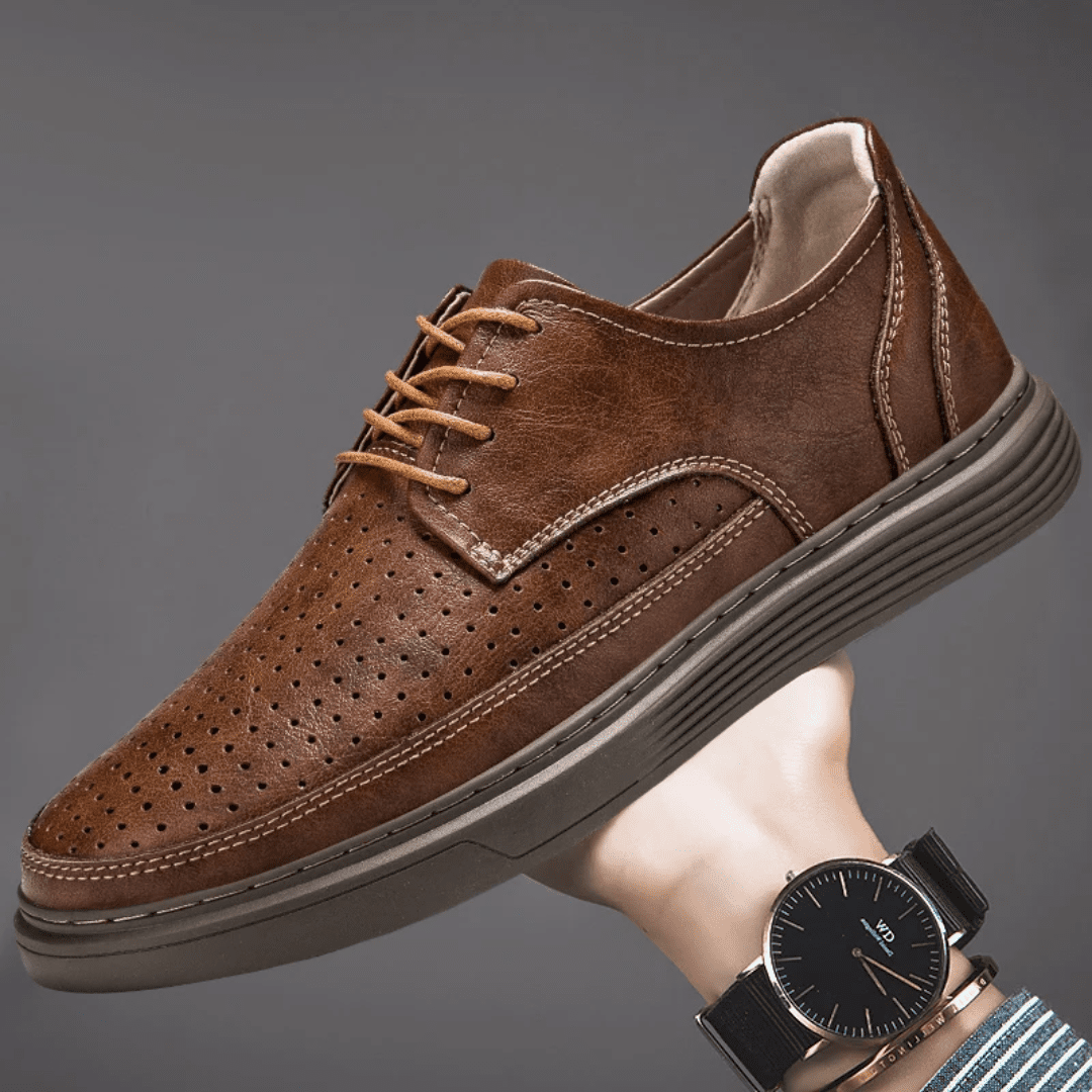 The Brewer Leather Sneaker - Greyson Vale