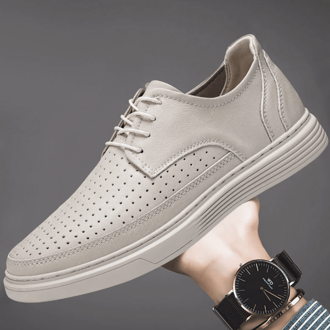 The Brewer Leather Sneaker - Greyson Vale