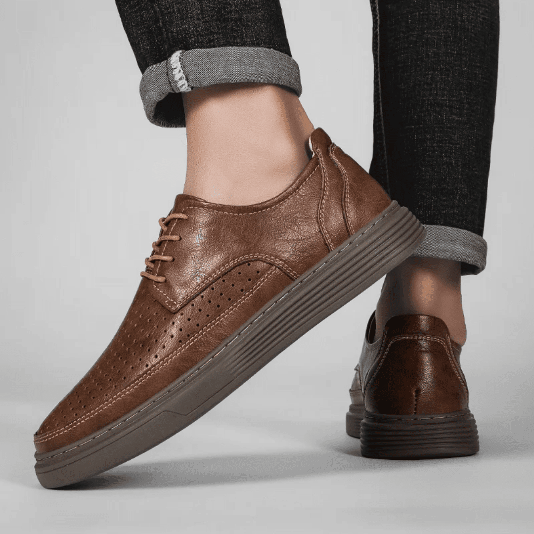 The Brewer Leather Sneaker - Greyson Vale
