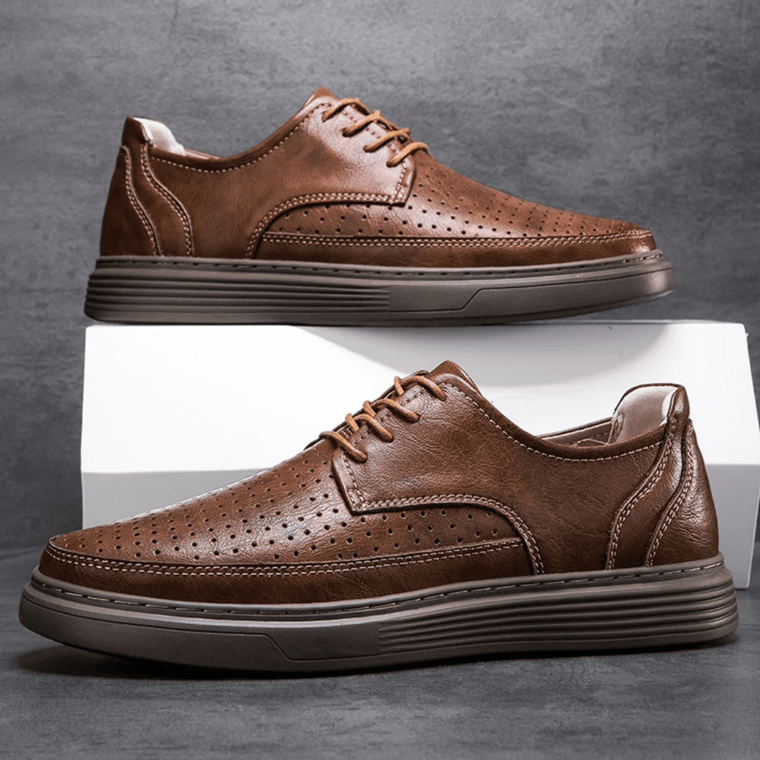 The Brewer Leather Sneaker - Greyson Vale