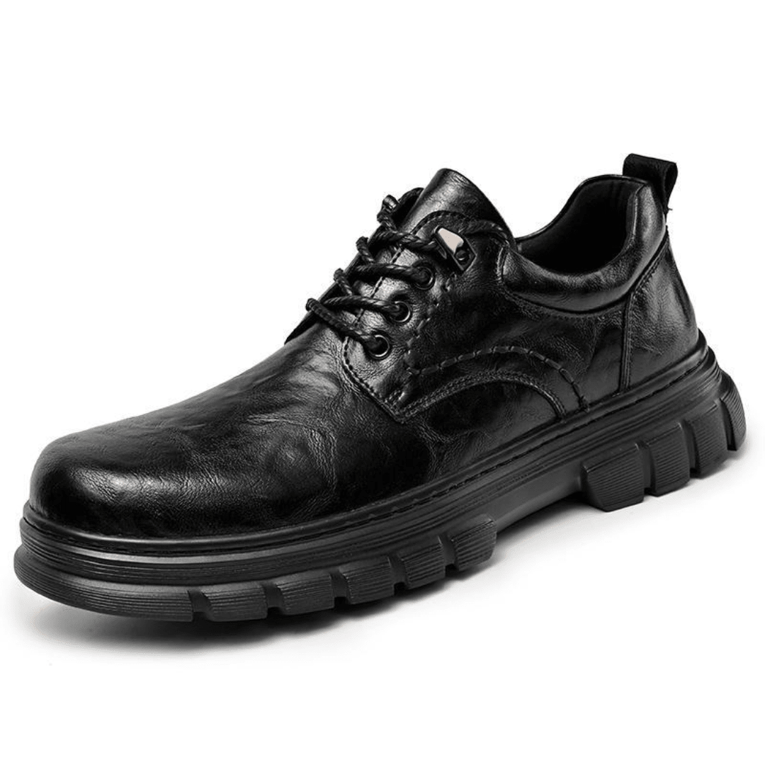 The Bridger Leather Shoe - Black - 6.5