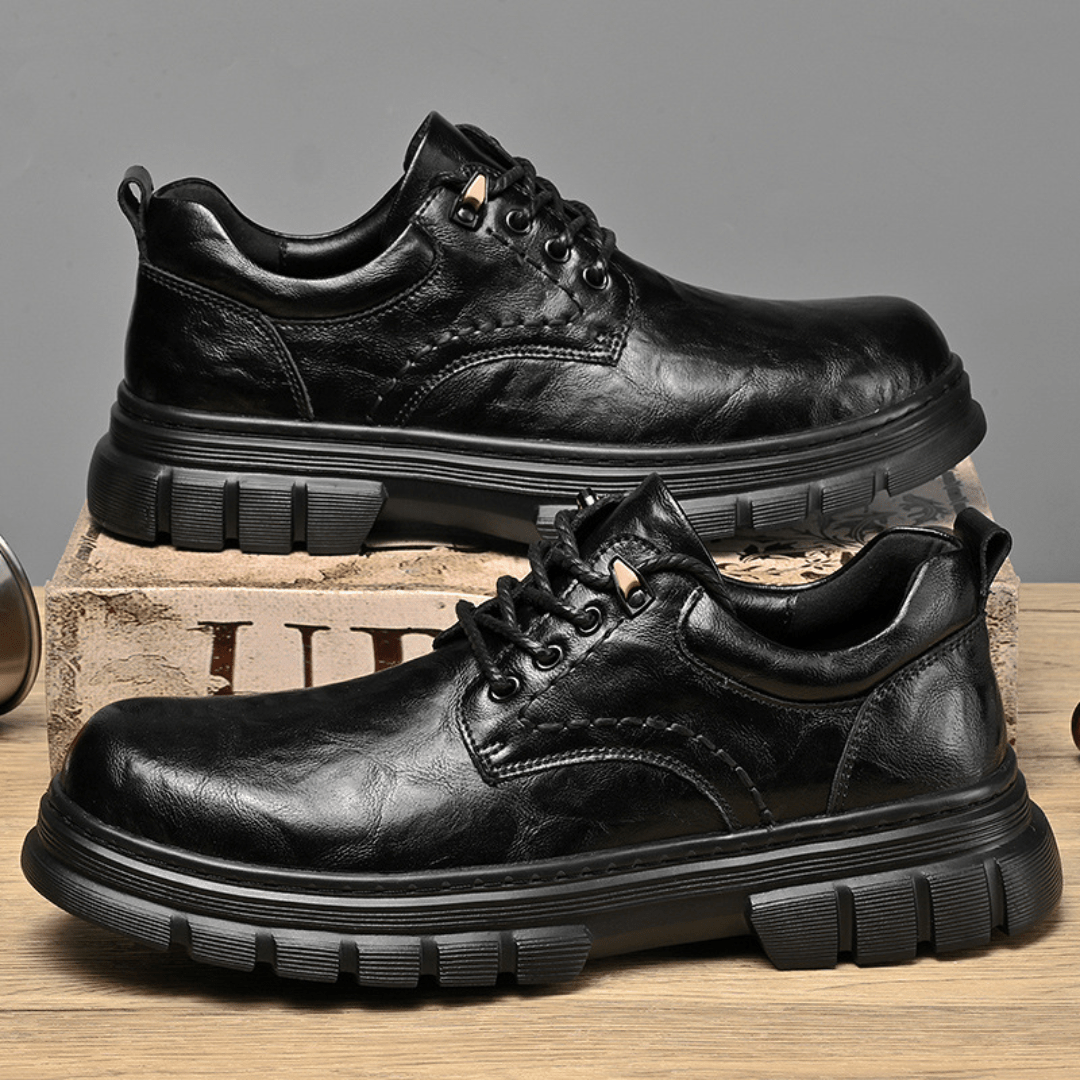 The Bridger Leather Shoe - Black - 6.5