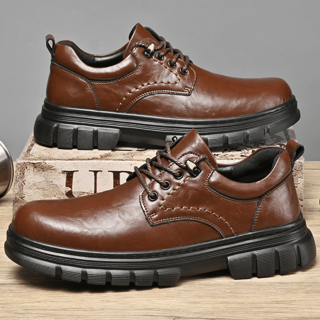 The Bridger Leather Shoe - Brown - 6.5
