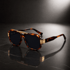 The Brighton Oversized Aviators - Tortoise - 