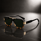 The Brighton Oversized Aviators - Black Fade - 
