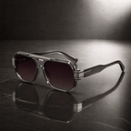 The Brighton Oversized Aviators - Smoke - 