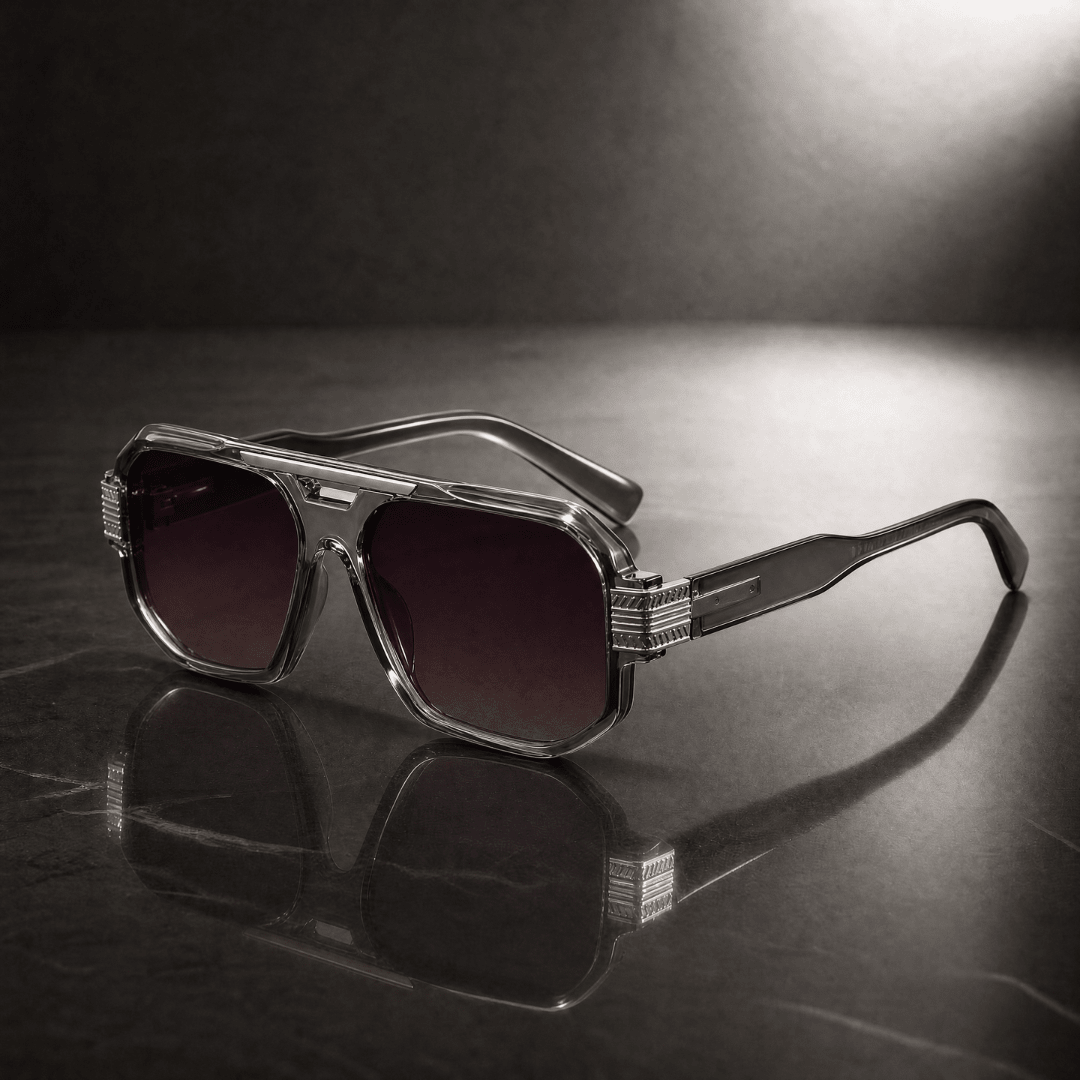 The Brighton Oversized Aviators - Smoke - 