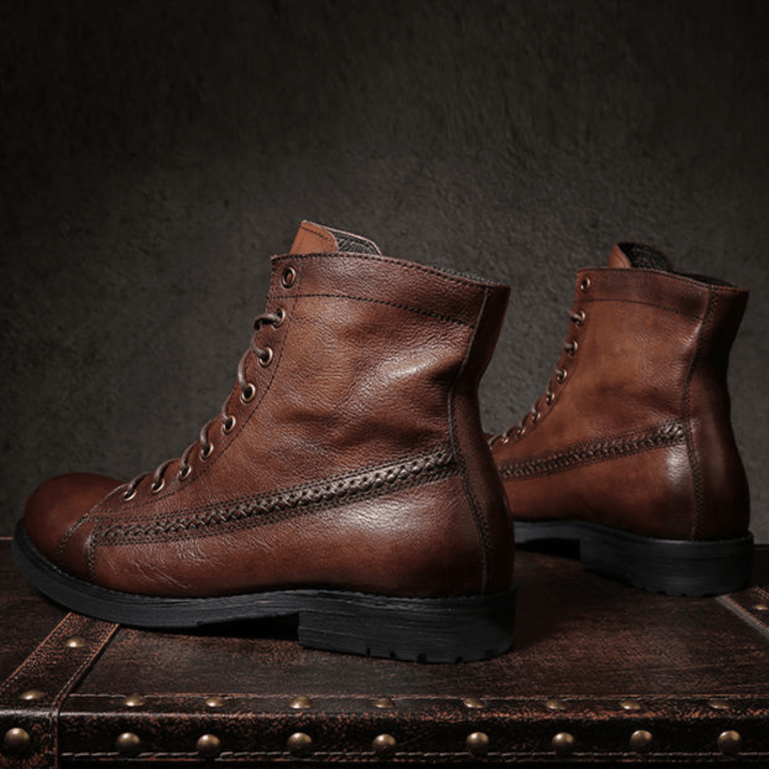 The Brixton Leather Boot - Vintage Brown - 6