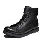The Brixton Leather Boot - Obsidian Black - 6