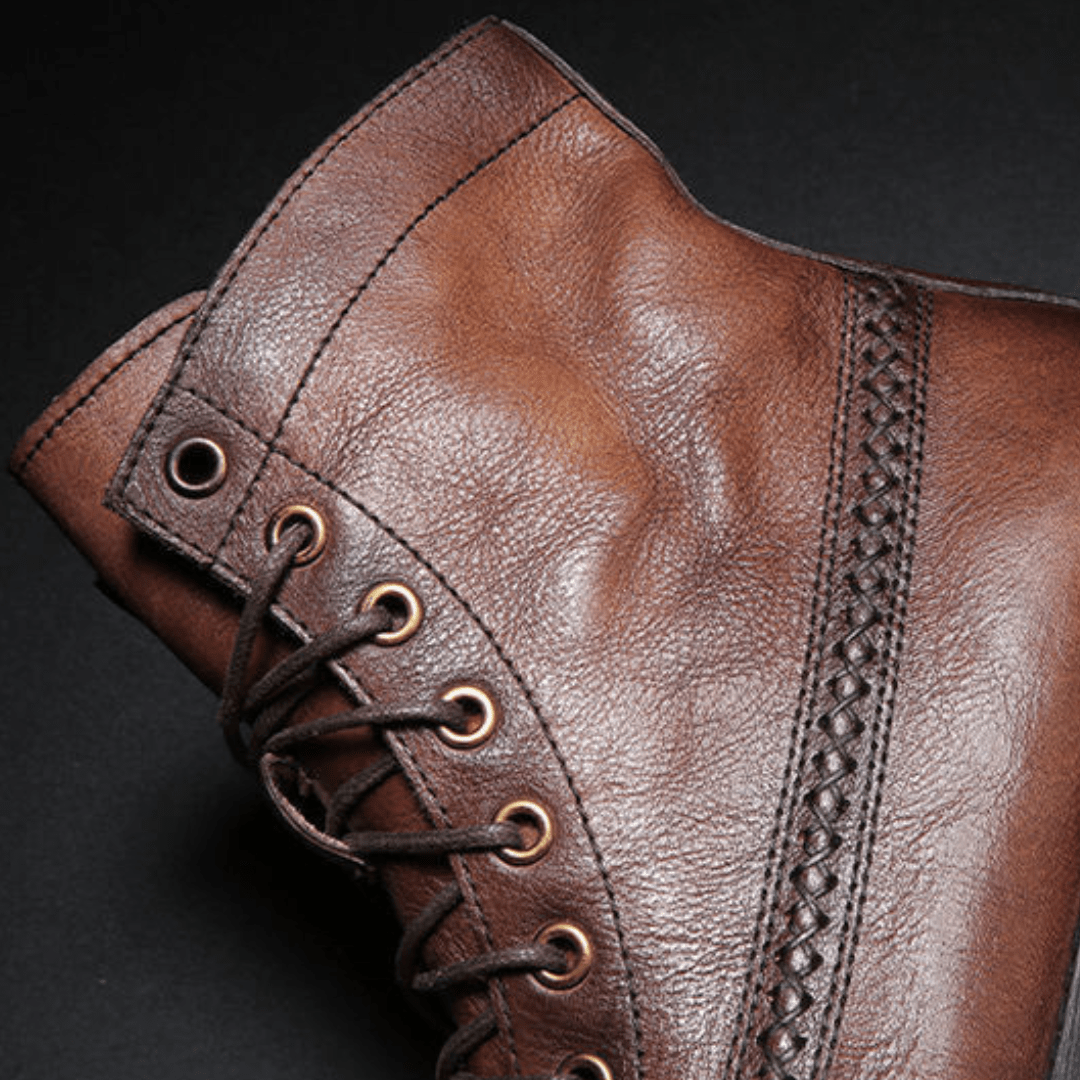 The Brixton Leather Boot - Vintage Brown - 6