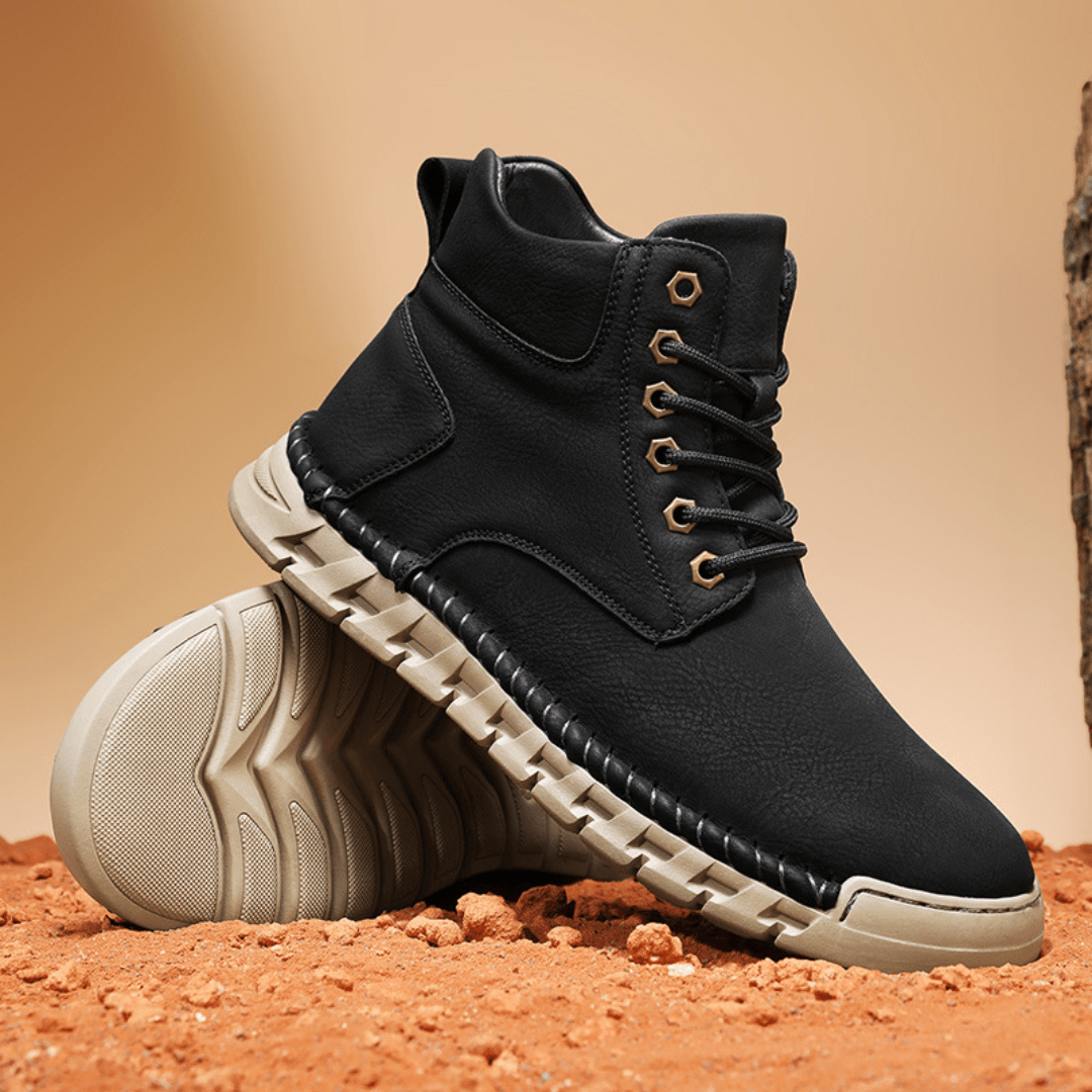 The Bronson Leather Boot - Black - 7.5