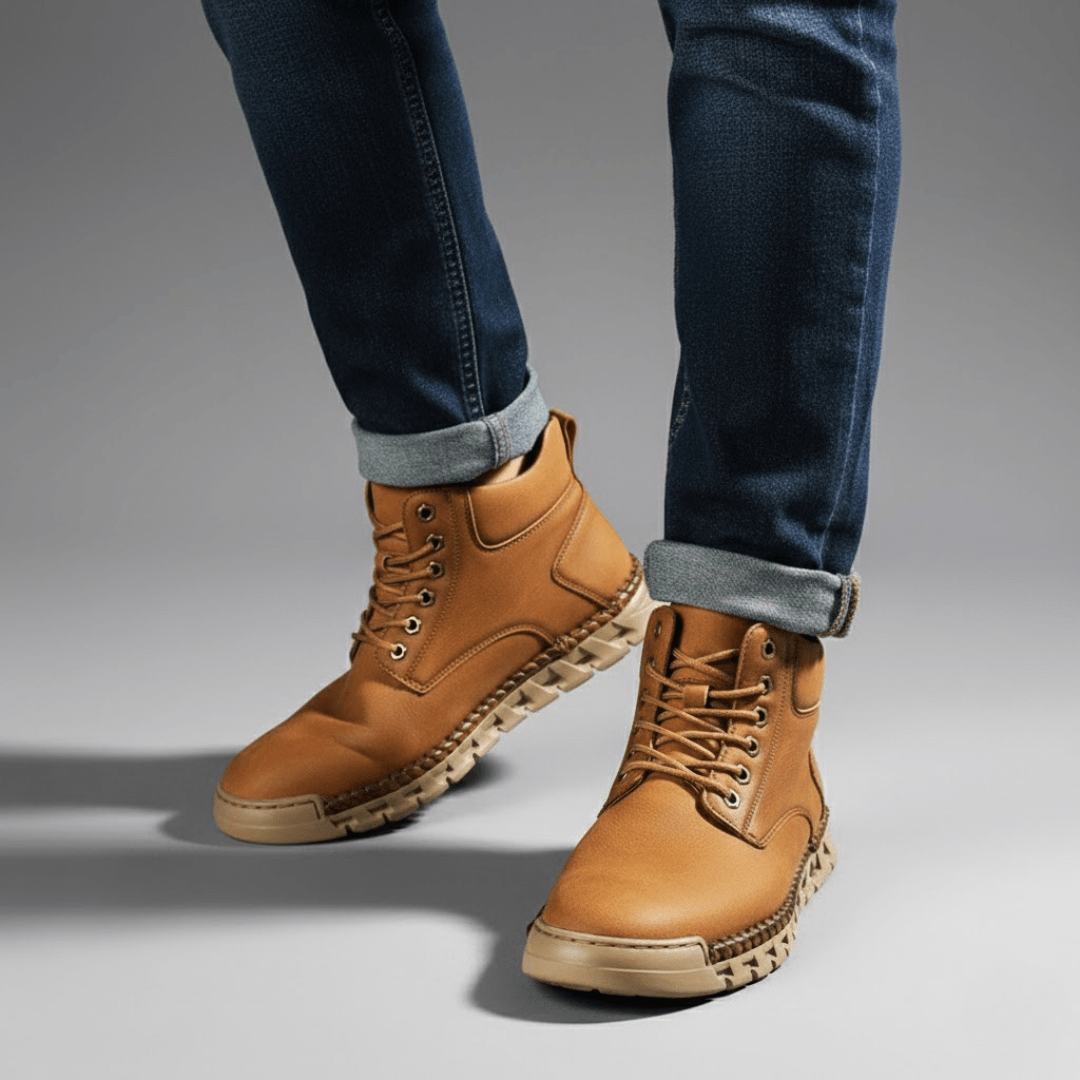 The Bronson Leather Boot - Brown - 7.5