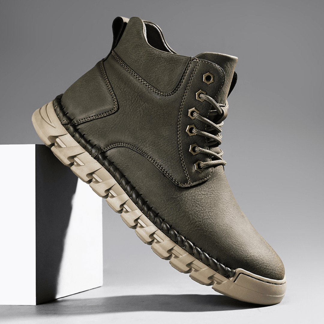 The Bronson Leather Boot - Green - 7.5