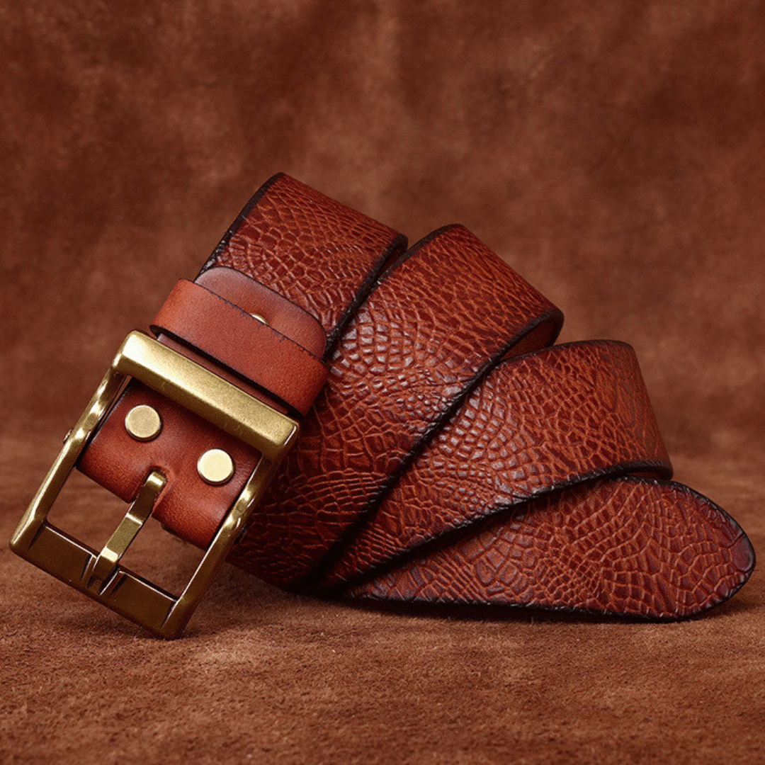 The Canyon Ridge Leather Belt - Greyson Vale