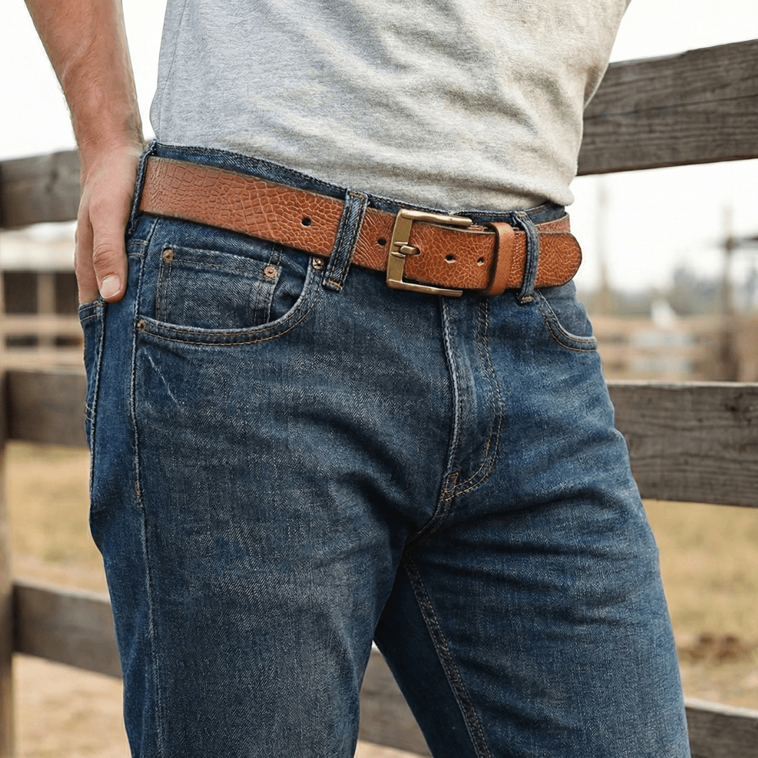 The Canyon Ridge Leather Belt - Greyson Vale