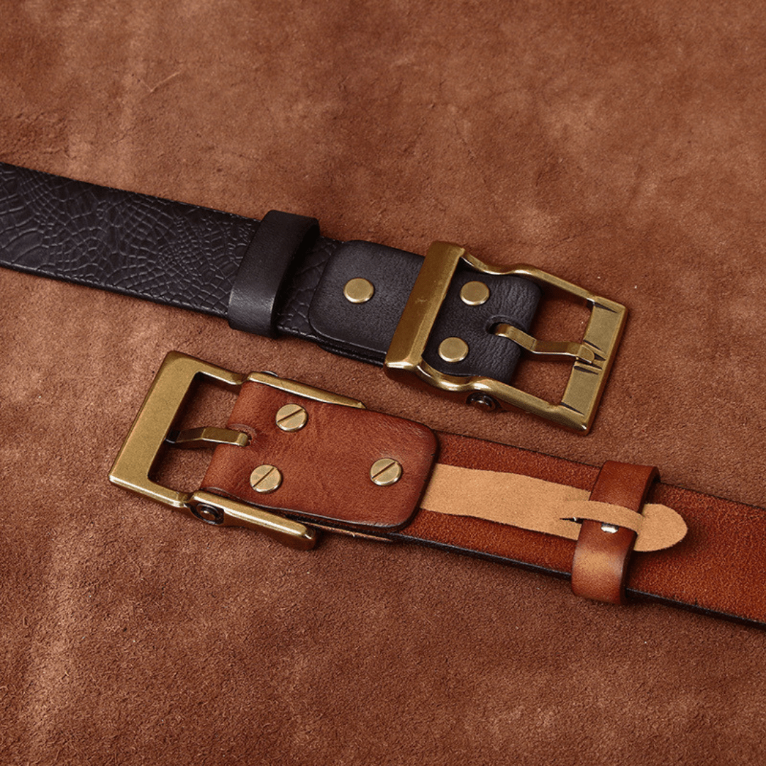 The Canyon Ridge Leather Belt - Greyson Vale