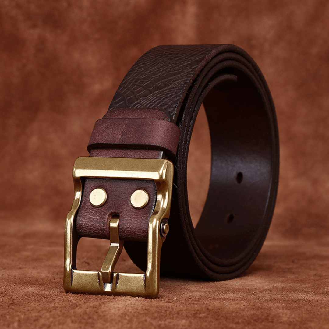 The Canyon Ridge Leather Belt - Greyson Vale