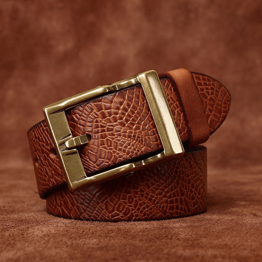 The Canyon Ridge Leather Belt - Greyson Vale