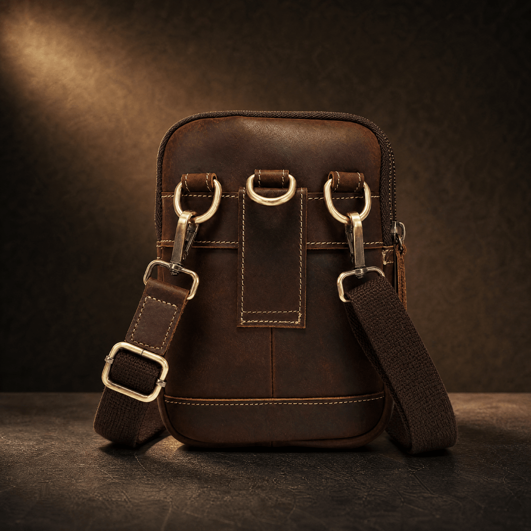 The Carson Leather Crossbody - Espresso - 