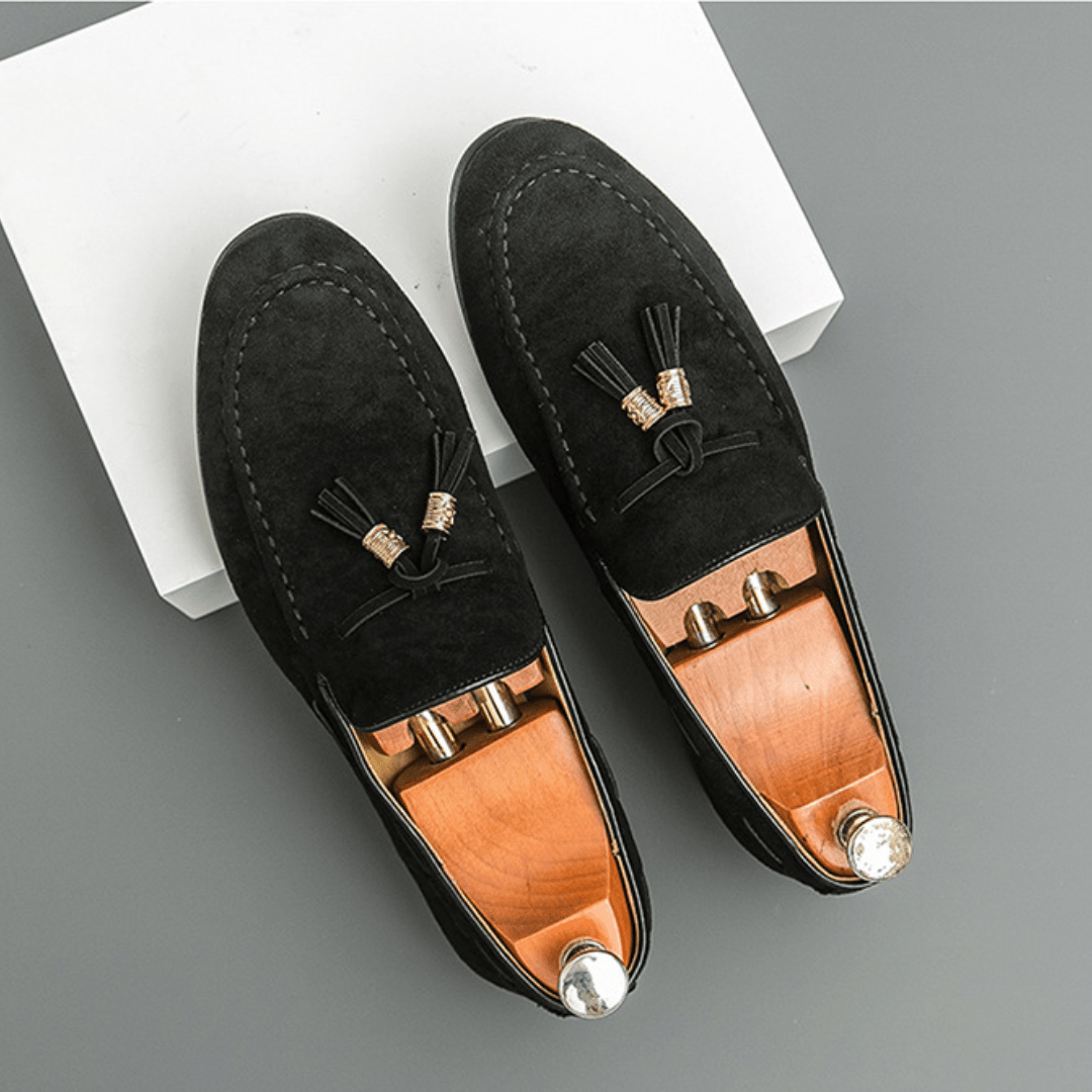 The Cayman Tassel Loafer - Black - 6