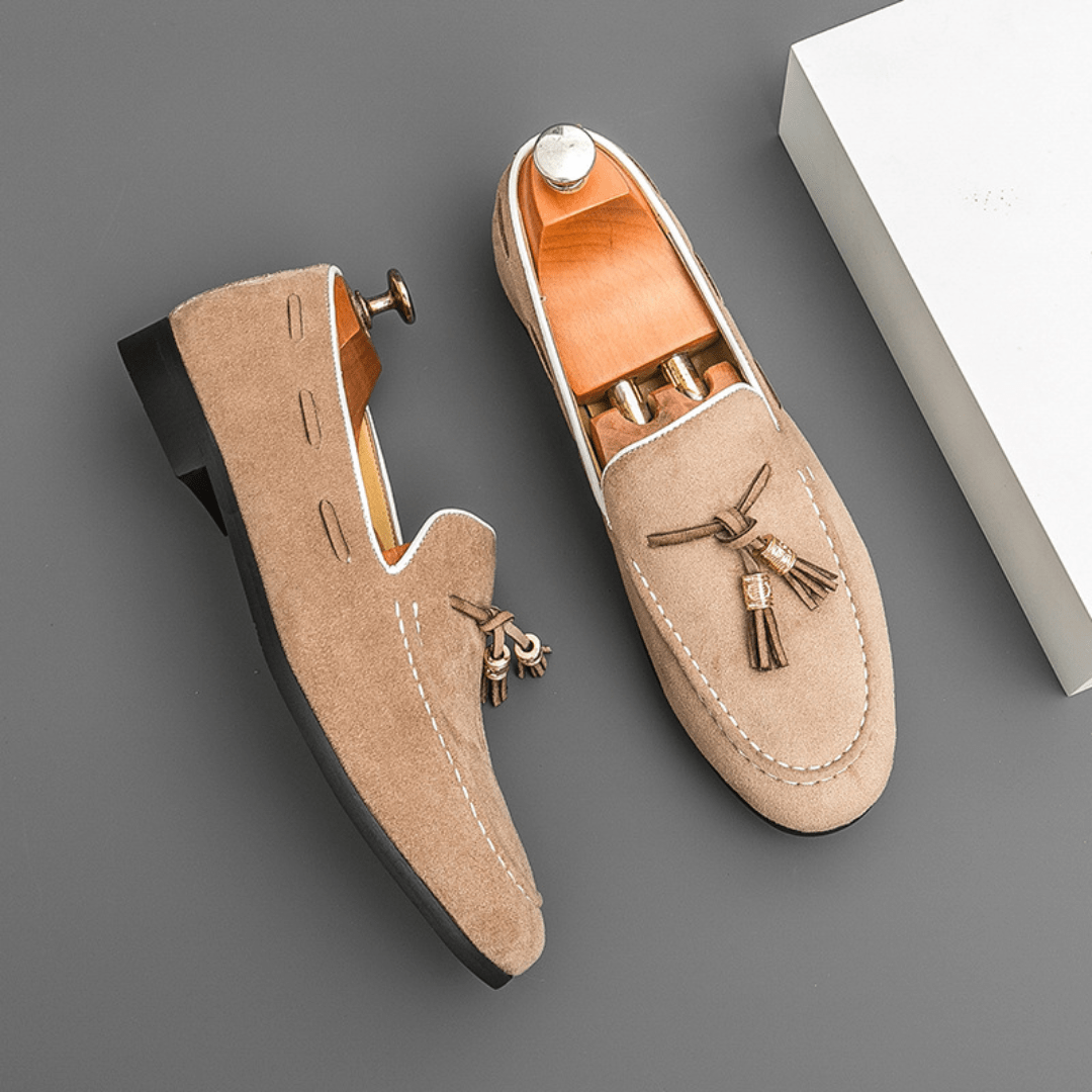 The Cayman Tassel Loafer - Beige - 6