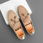 The Cayman Tassel Loafer - Beige - 6