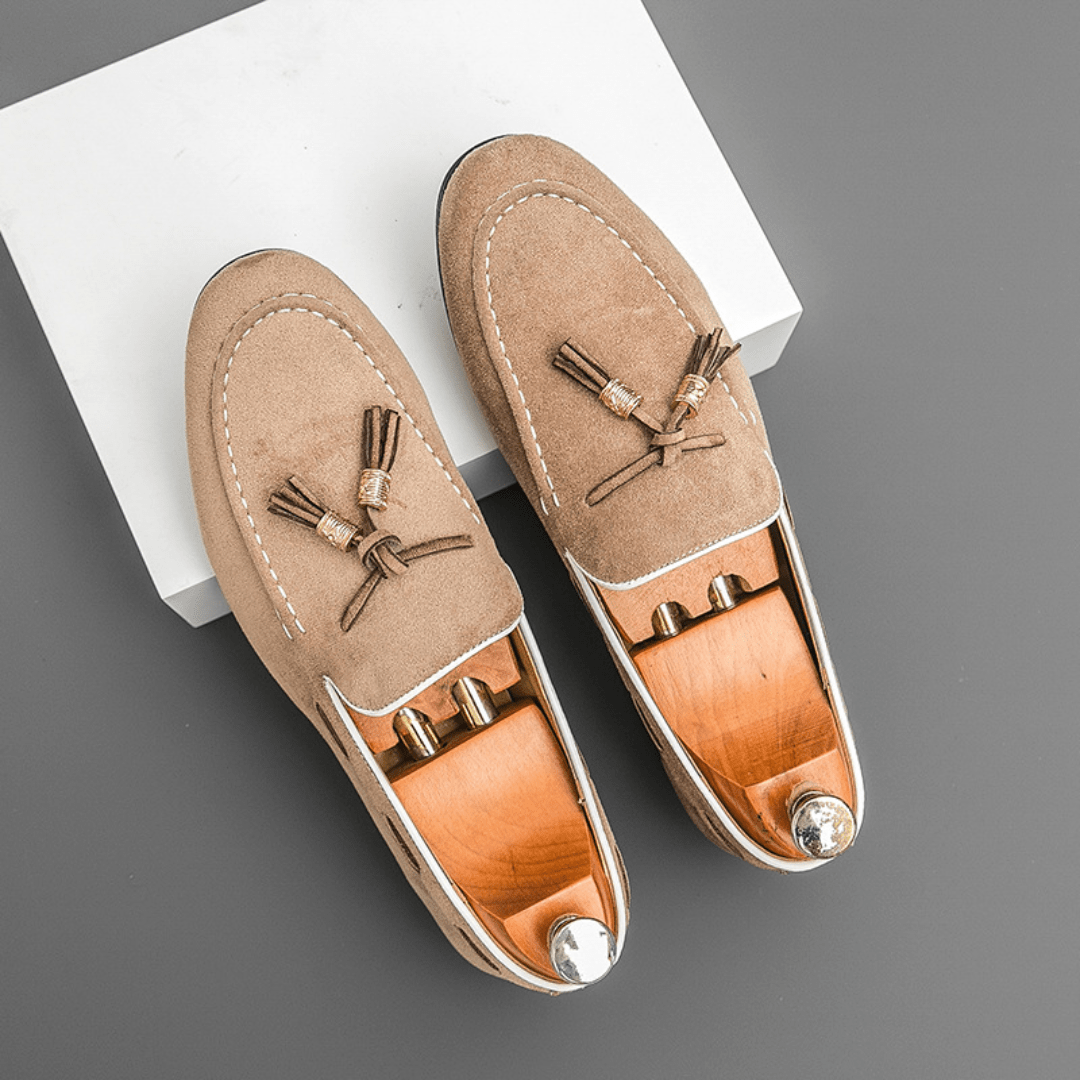The Cayman Tassel Loafer - Beige - 6