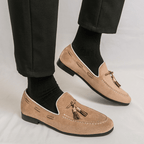 The Cayman Tassel Loafer - Beige - 6