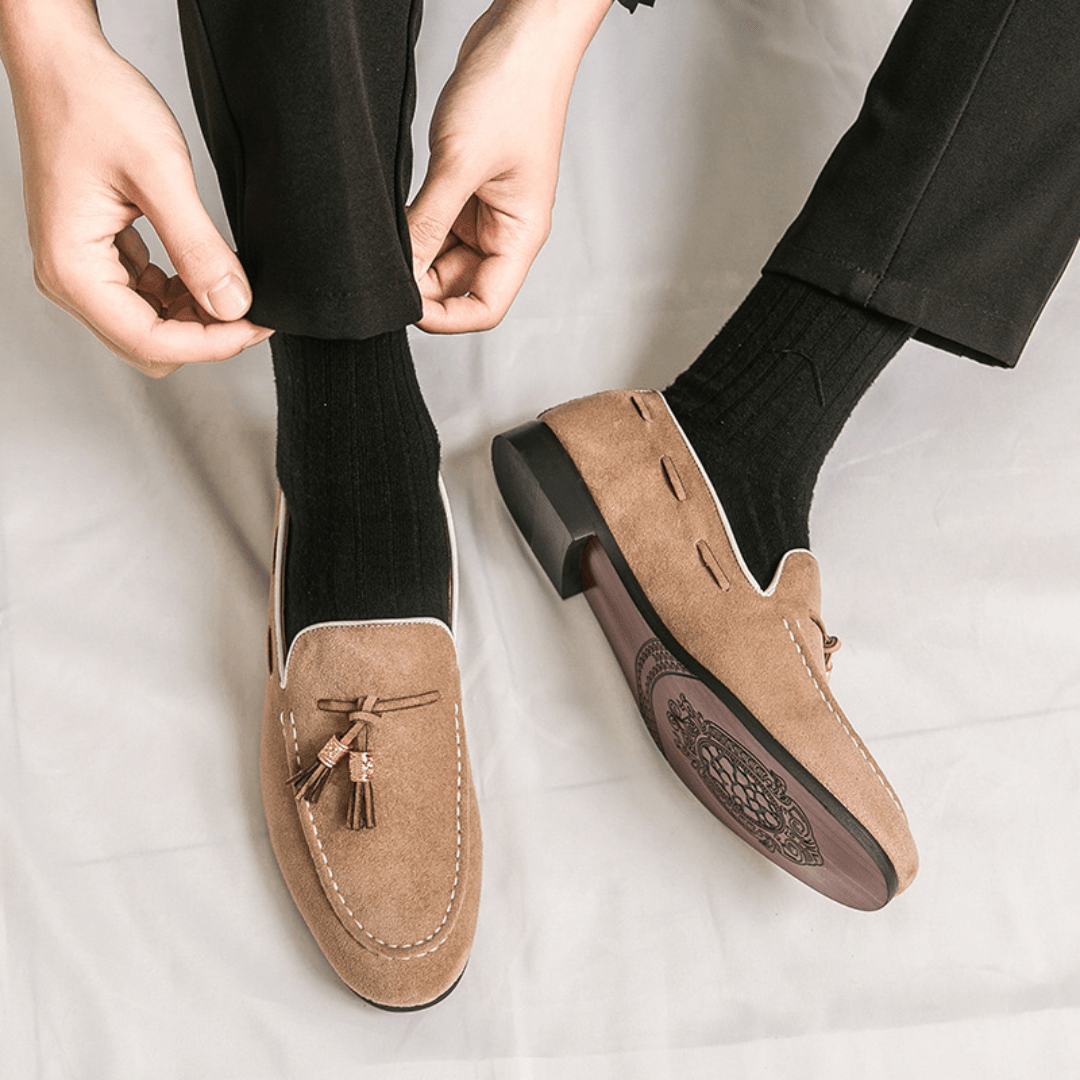 The Cayman Tassel Loafer - Beige - 6