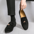The Cayman Tassel Loafer - Black - 6