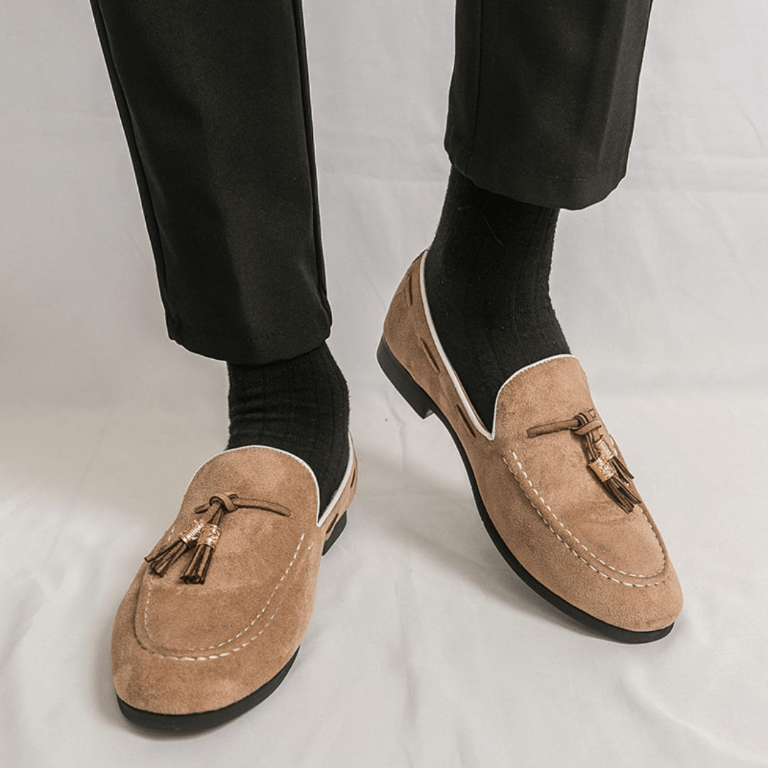 The Cayman Tassel Loafer - Beige - 6