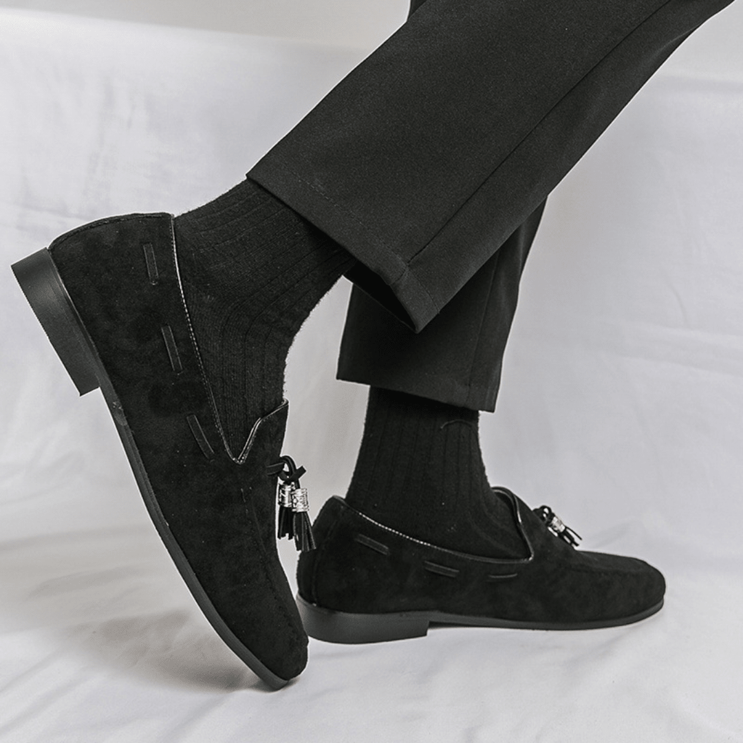 The Cayman Tassel Loafer - Black - 6