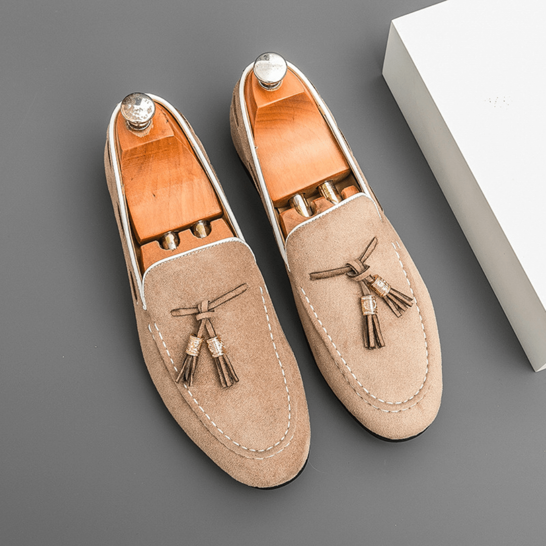 The Cayman Tassel Loafer - Beige - 6