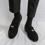The Cayman Tassel Loafer - Black - 6