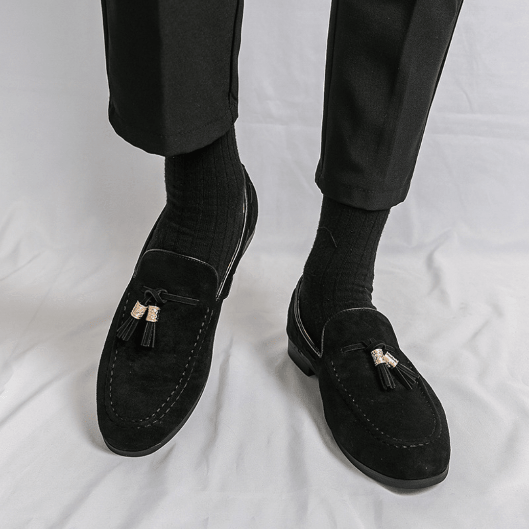 The Cayman Tassel Loafer - Black - 6