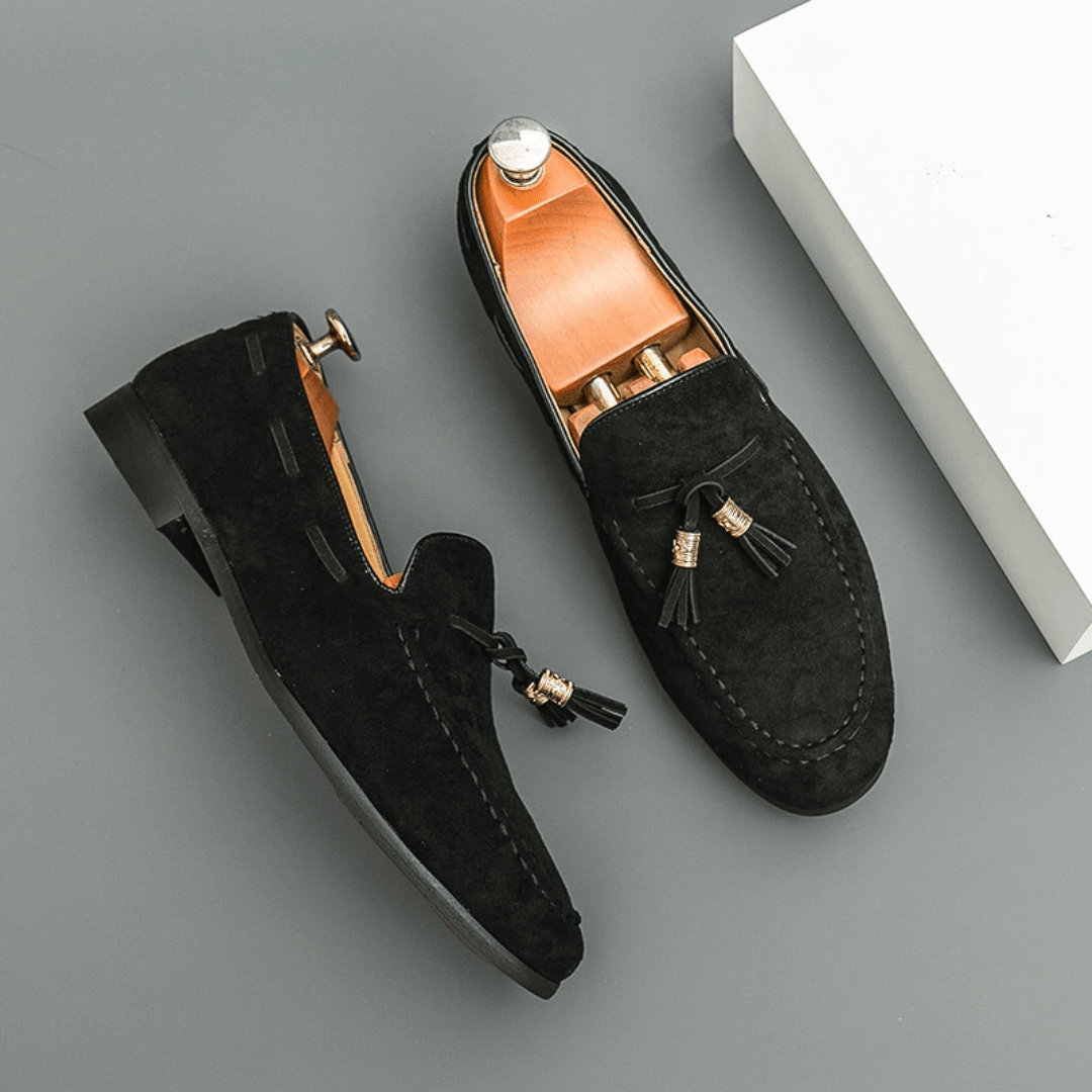 The Cayman Tassel Loafer - Black - 6