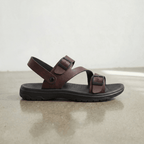The Corso Buckle Sandal - Brown - 5.5
