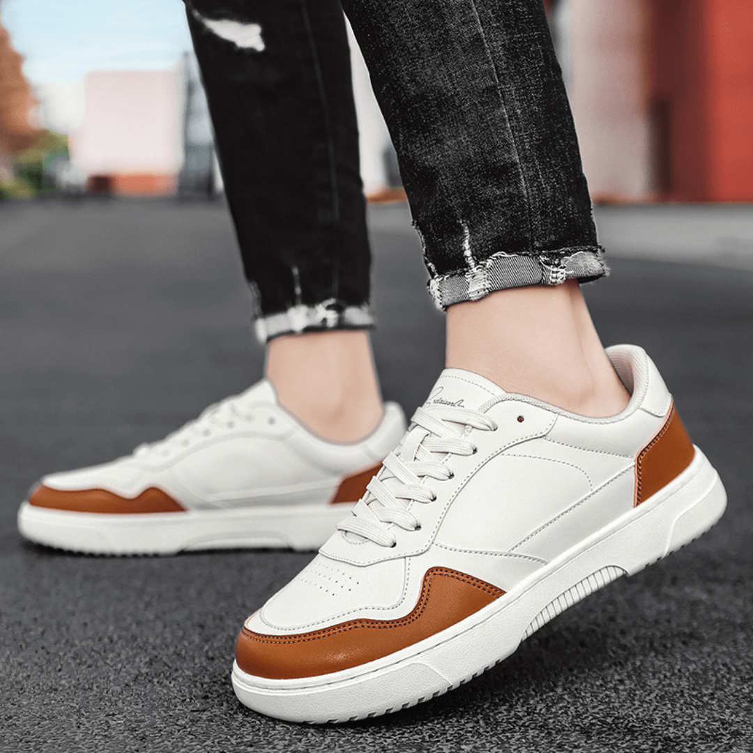 The Crest Leather Low - Brown/White - 6.5