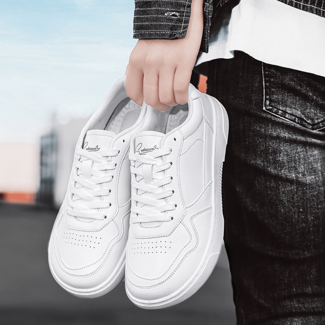 The Crest Leather Low - White - 6.5
