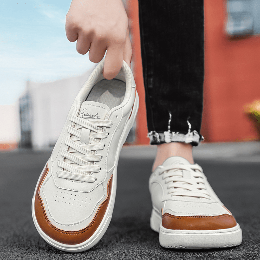 The Crest Leather Low - Brown/White - 6.5