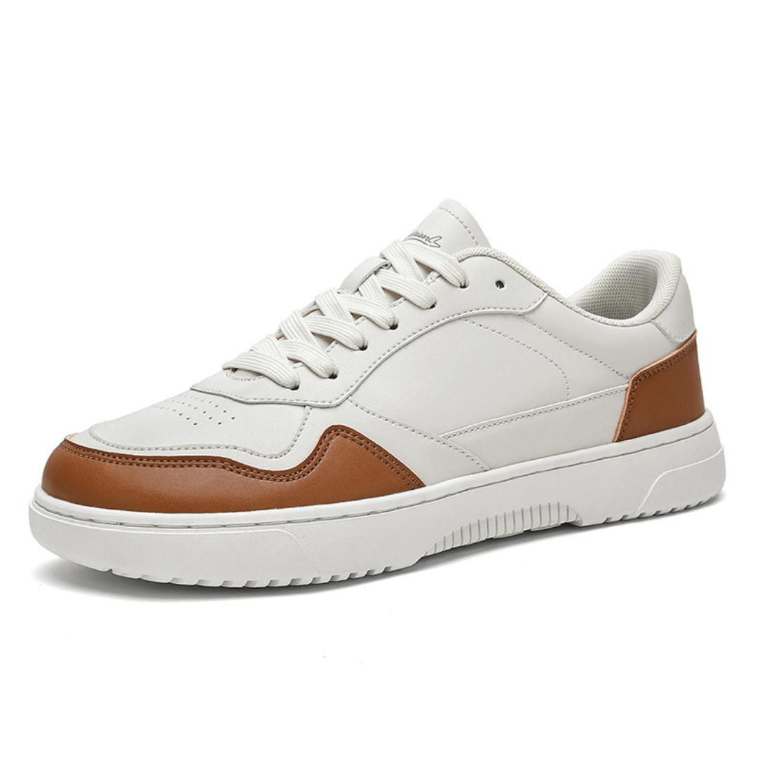 The Crest Leather Low - Brown/White - 6.5