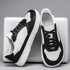 The Crest Leather Low - Black/White - 6.5