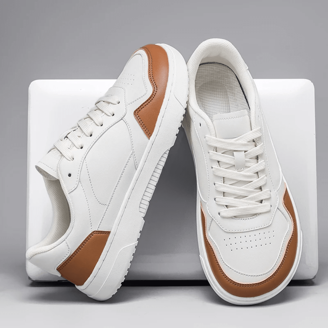The Crest Leather Low - Brown/White - 6.5