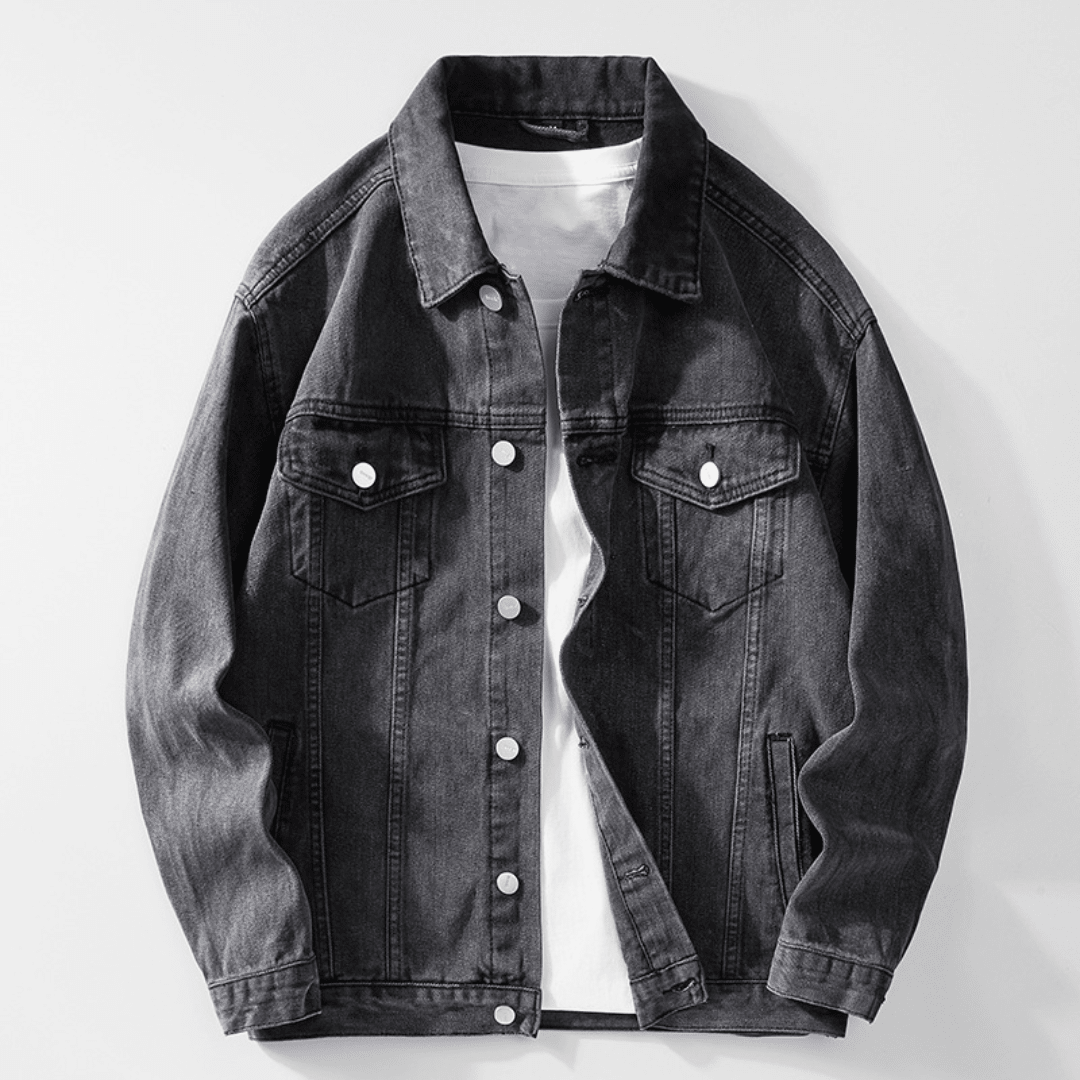 The Dalton Denim Jacket - Black - XS
