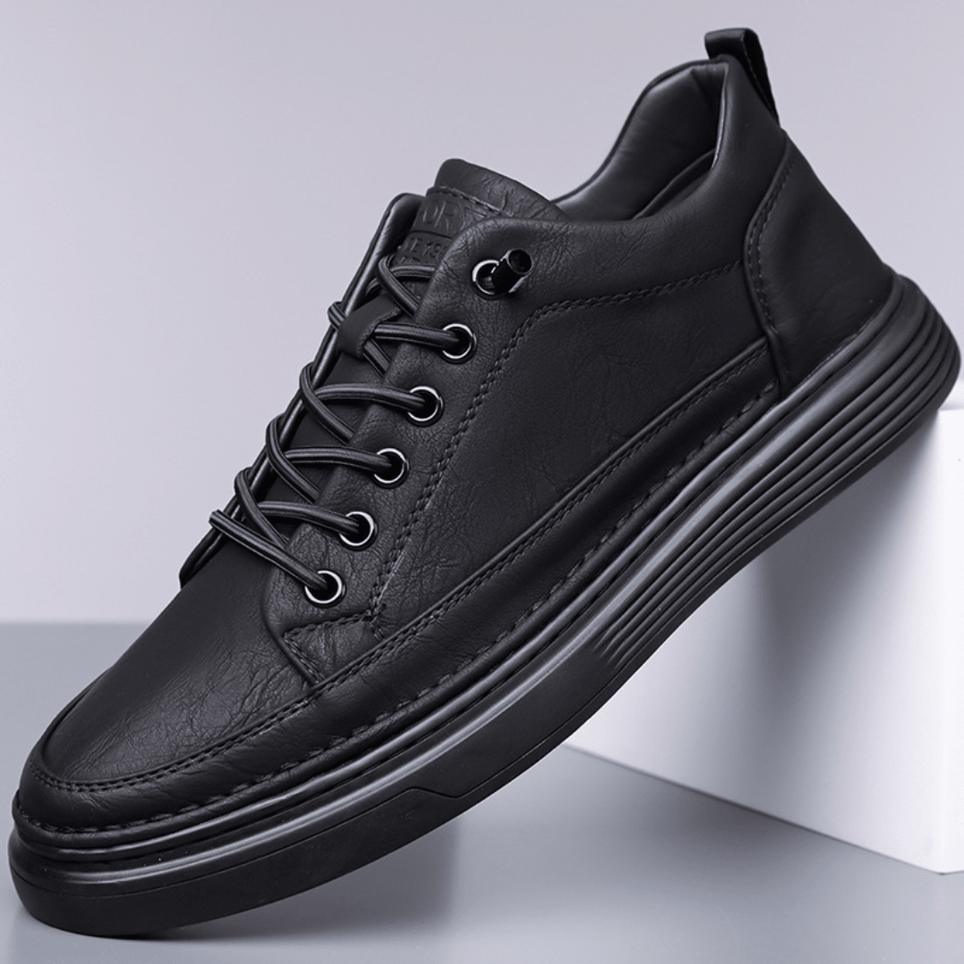 The Dalton Leather Sneaker - Black - 6