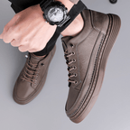 The Dalton Leather Sneaker - Khaki - 6