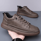 The Dalton Leather Sneaker - Khaki - 6