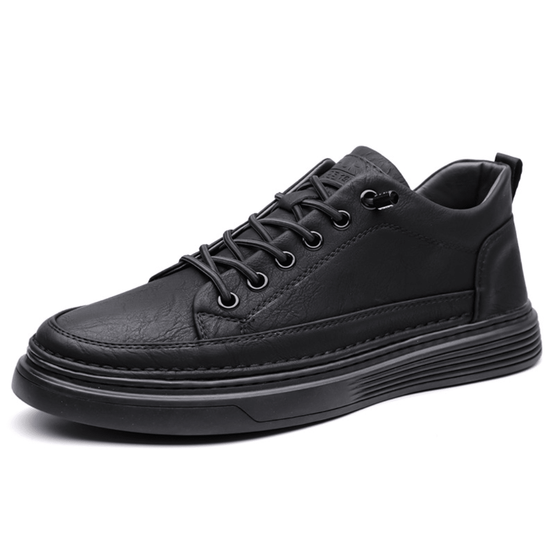 The Dalton Leather Sneaker - Black - 6