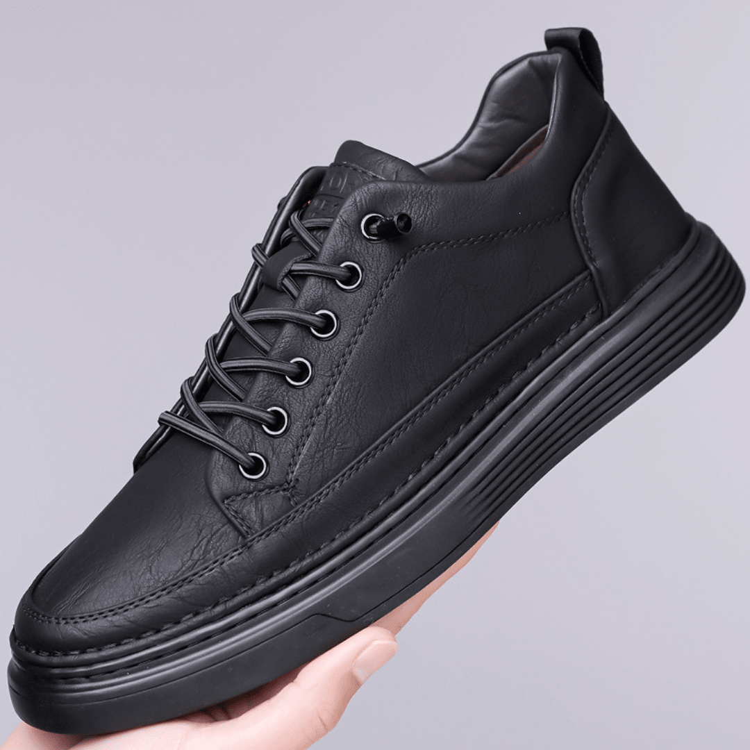 The Dalton Leather Sneaker - Black - 6