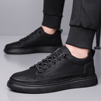 The Dalton Leather Sneaker - Black - 6